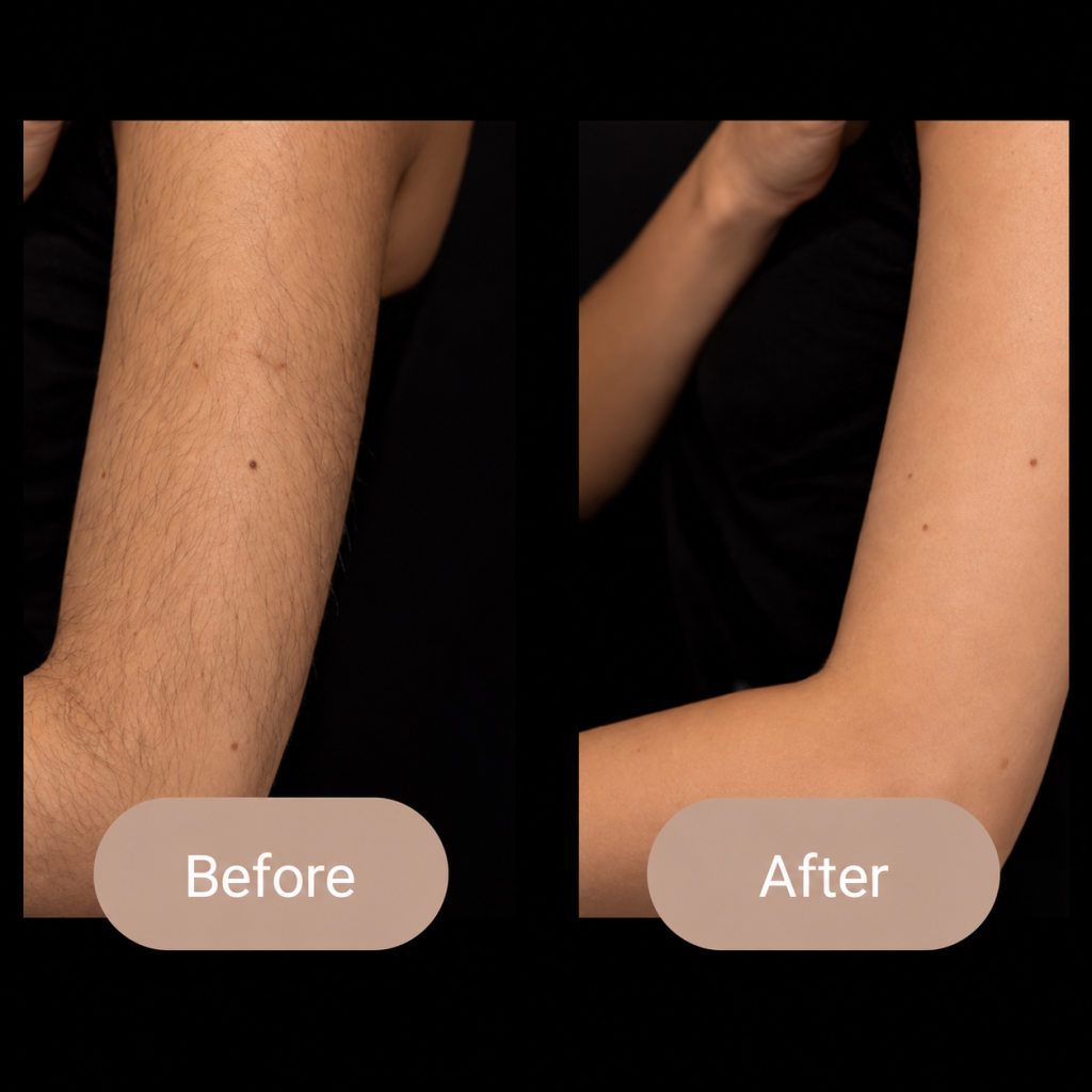 laser hair removal montreal arms before and after